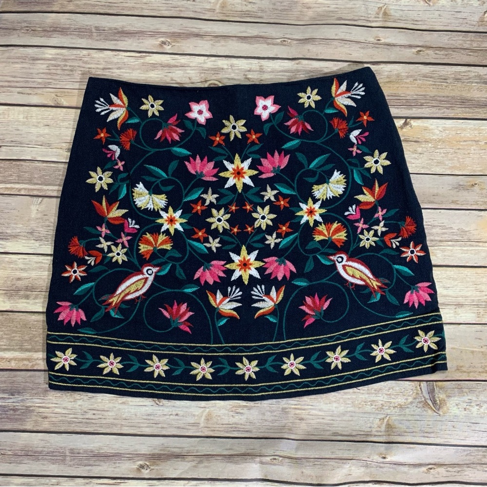 Umgee embroidered mini skirt
